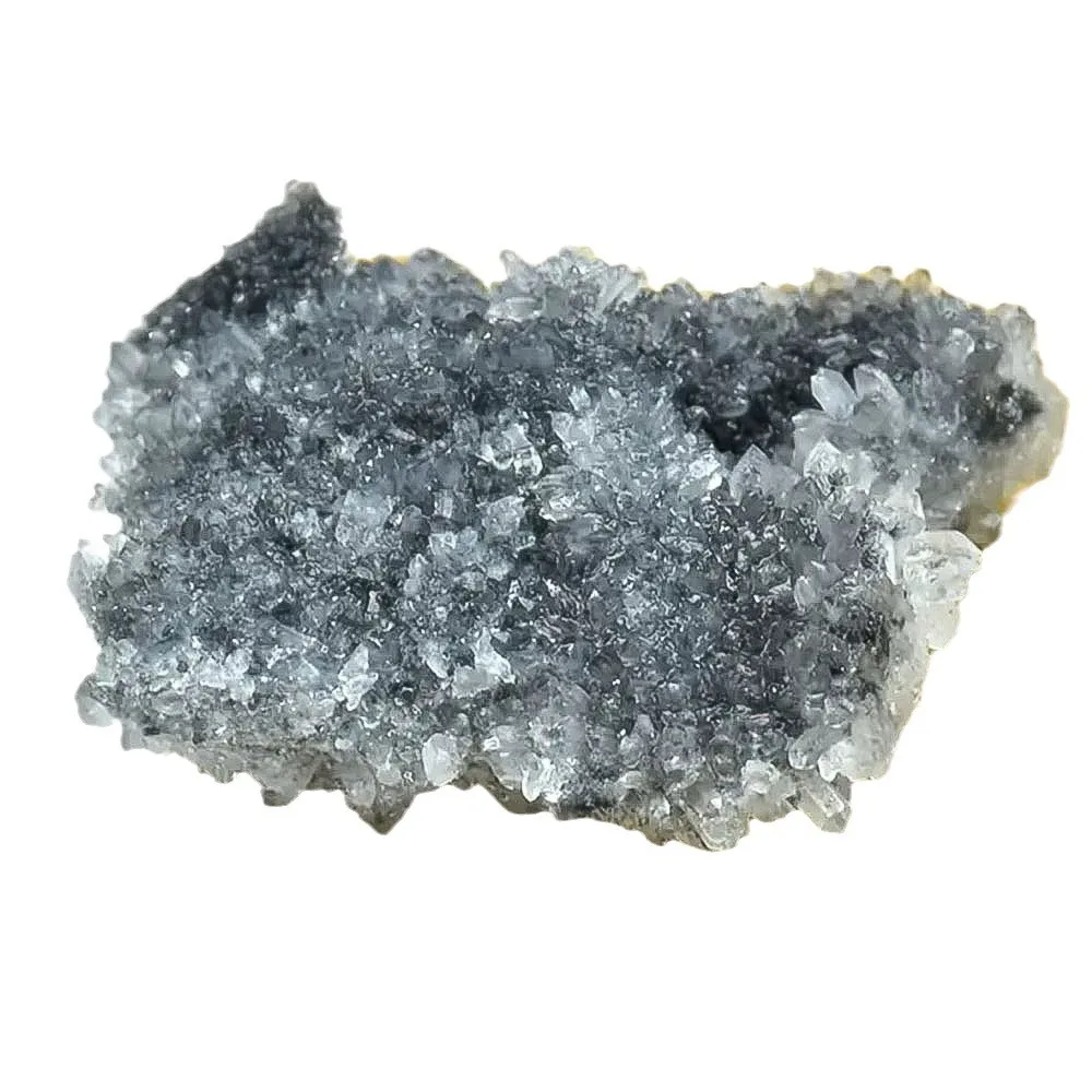 Grappe de cristal naturel noir et de fluorite-ornement décoratif pour la maison, l'aquarium et le jardin aménagement paysager énergie de guérison Stonr