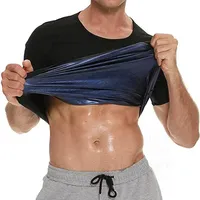Men’s Waist Trainer Vest Slimming Shirt High Compression Body Shaper for Gym Workout, Sweat Absorption Belly Control Fat Burning