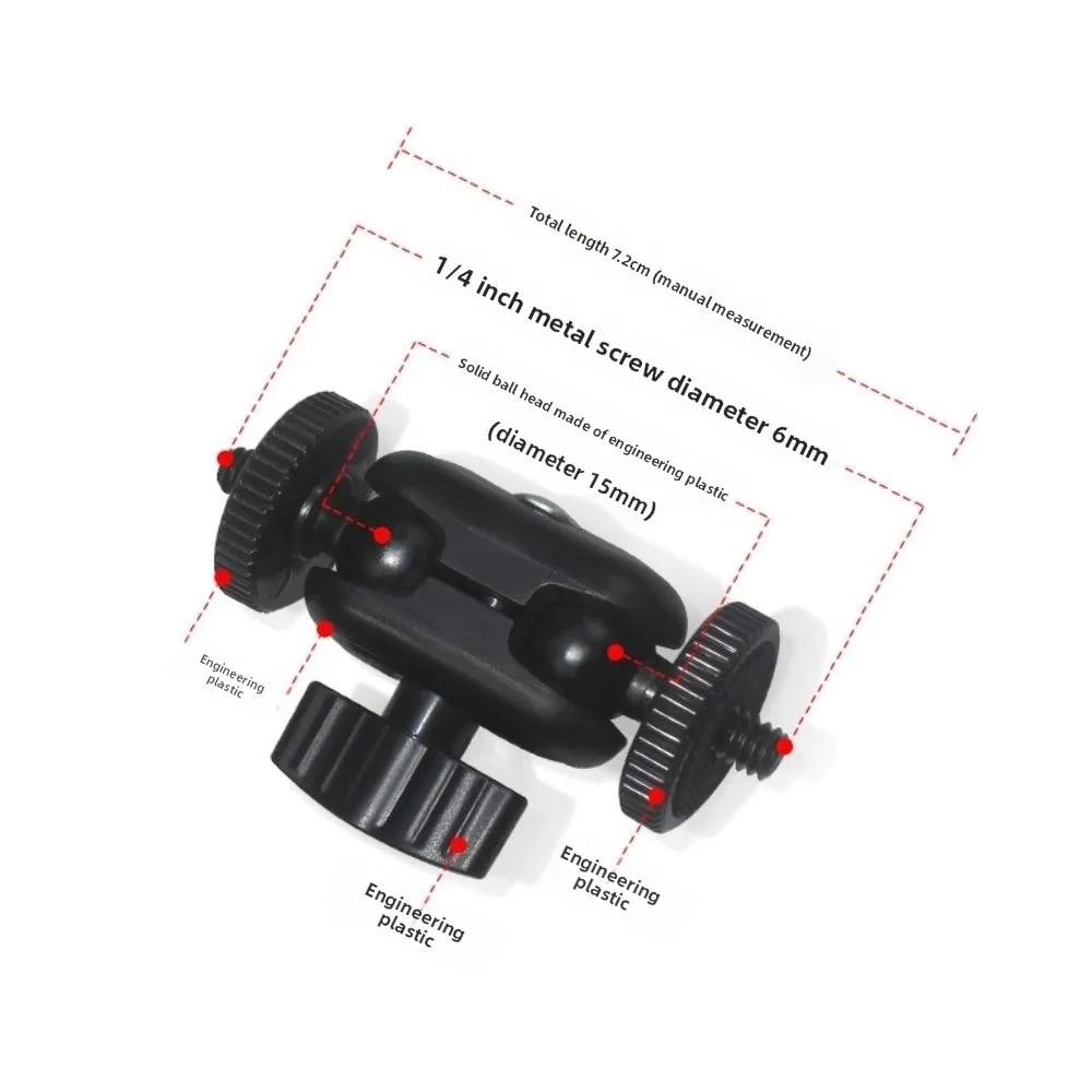 Flexible Mini Magic Arm 1/4''Screw Stable Double Ball Head Bracket Universal Extend Mount 360° Rotation Extend Mount