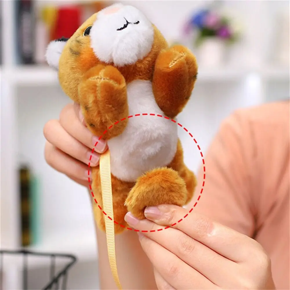 Stuffed Animals Magnetic Shoulder Plush Raccoon Clip on Shoulder Plush Doll Cute Vivid Cartoon Animal Plush Toy Boys Girls