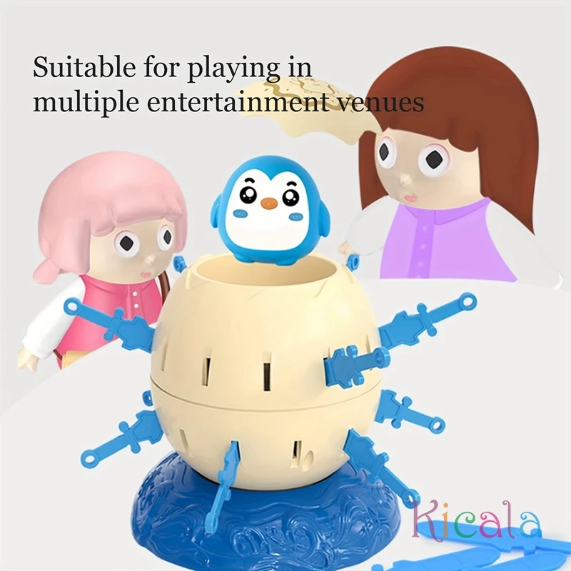 Pingüino, juguetes novedosos para fiestas navideñas, entrenamiento educativo de pensamiento para niños, barriles piratas, juguetes interactivos