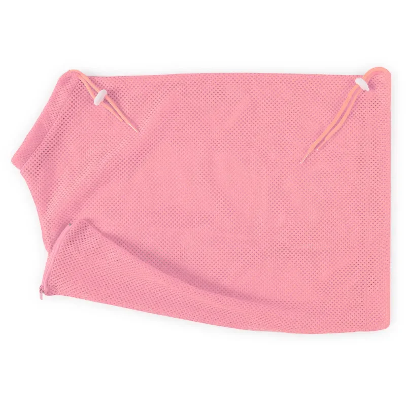 Kattenverzorgingsdouchezak van mesh-polyester, verstelbare kattenbevestigingszak om krabben te voorkomen tijdens het baden en het knippen van de nagels.