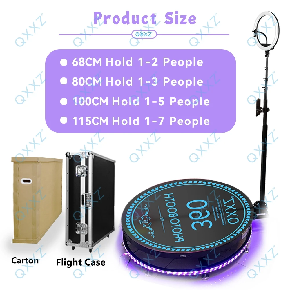 360 Photo Booth Automatic Rotating Video Turntable Photobooth Camera Panoramic Shooting Plataforma Photography Selfie Supplies