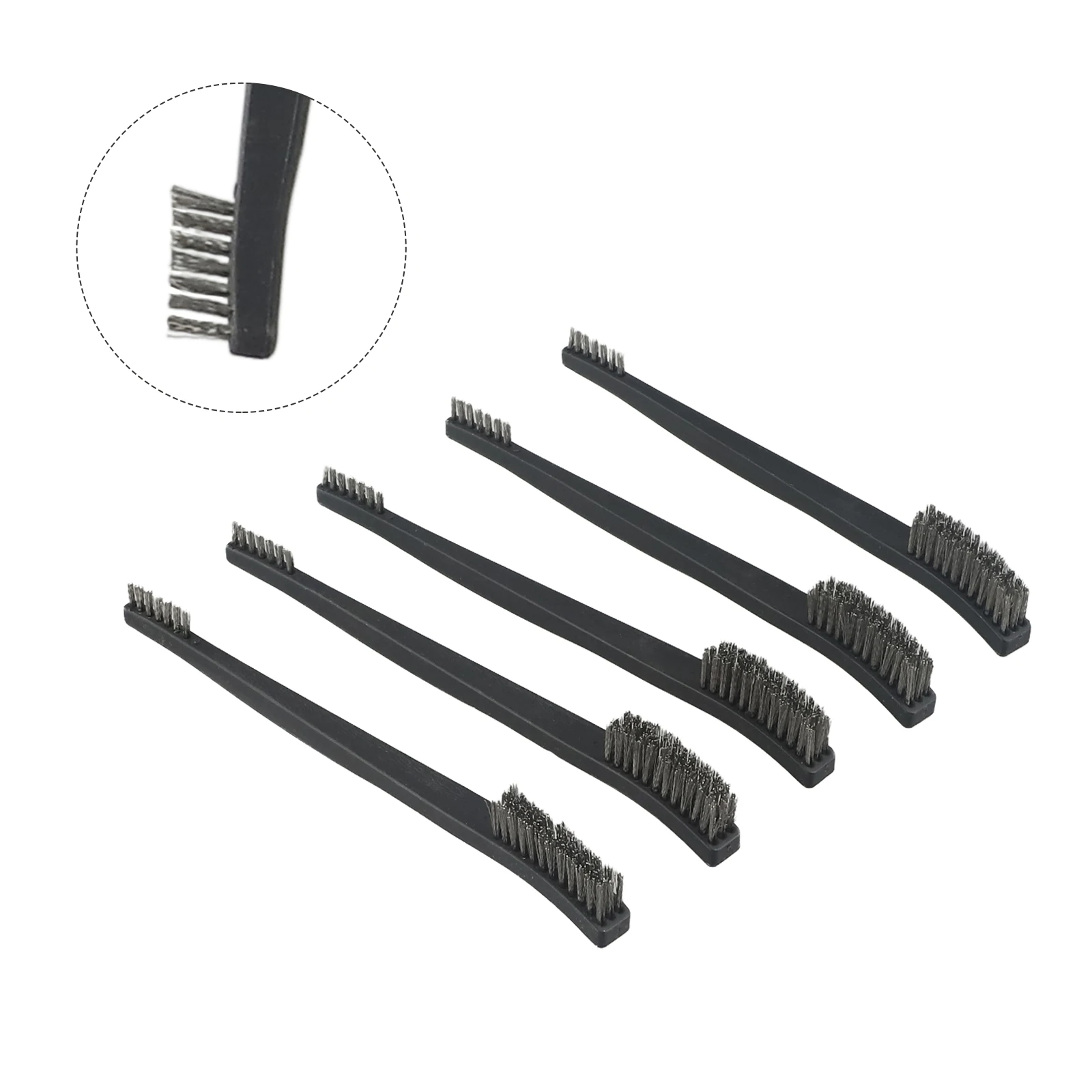 Durable High Quality New Brush Hand Tools Hot Wire Brushes 5pc Double Head Metal Rust Brass Cleaning Polishing