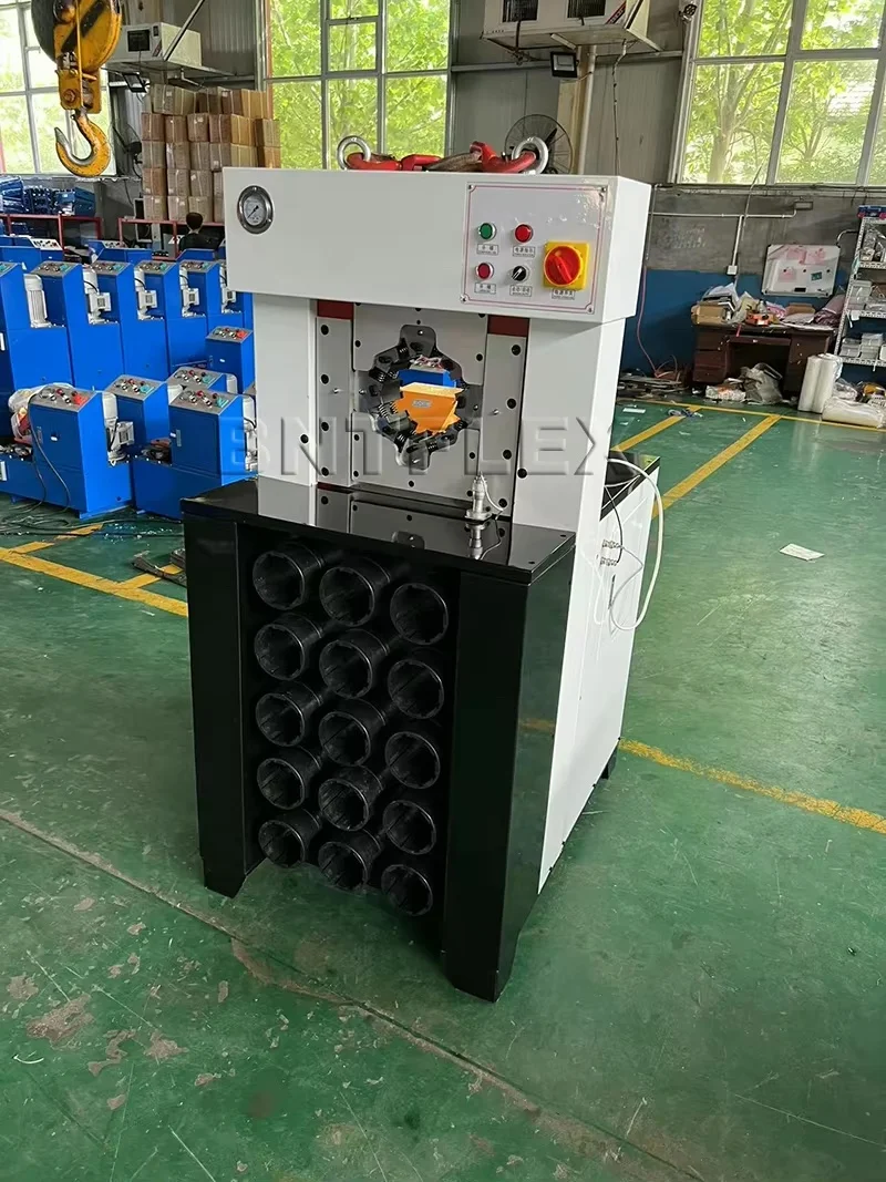 BNT120A Hydraulic Hose Crimping Machine 3inch Manual Operation Automatic Features New Condition Rubber Material Core Pump