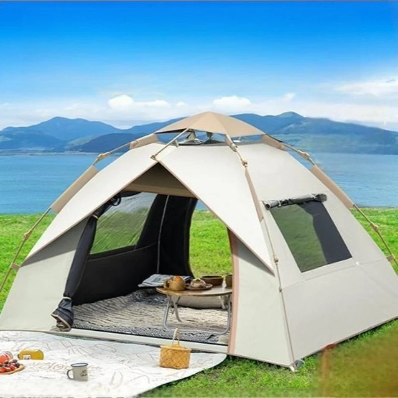 

Tent outdoor folding convenient camping overnight automatic vinyl
