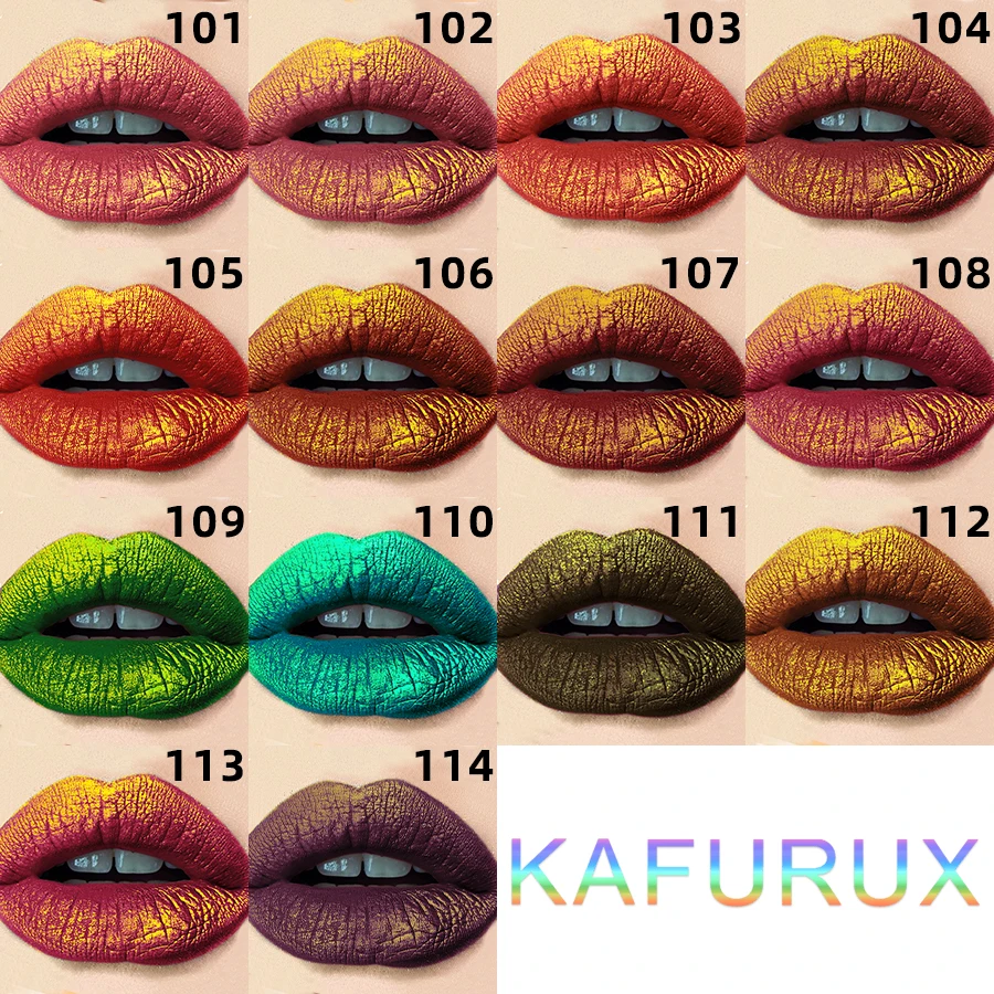 14 couleurs brillant scintillant lèvres glaçure paillettes métallique longue durée brillant à lèvres liquide imperméable à l'eau maquillage huile pour les lèvres cadeaux