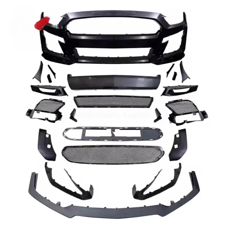 

High quality PP plastics Material GT500 design body kit front bumper Musta 2018+