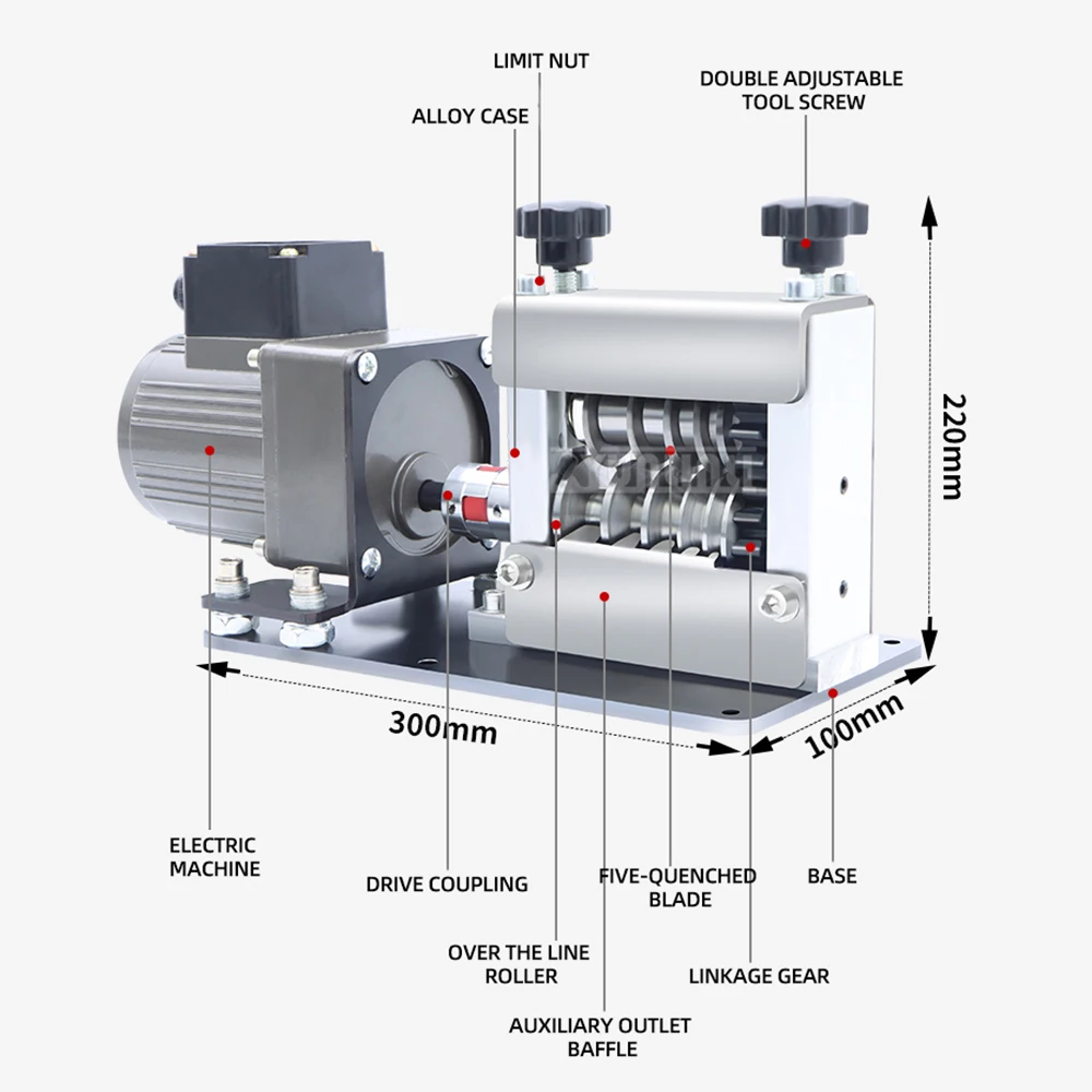 30/50/70m㎡ Commercial Wire Stripping Machine Waste Copper Cable Peeler Automatic 6 Hole Stripper Machines