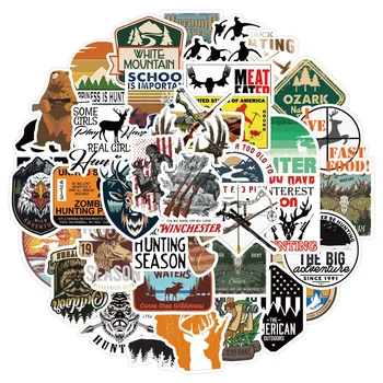 10/30/50PCS 야외 사냥 활 화살표 사슴 머리 스티커 DIY 전화 노트북 수하물 스케이트 보드 낙서 데칼 재미 아이 장난감