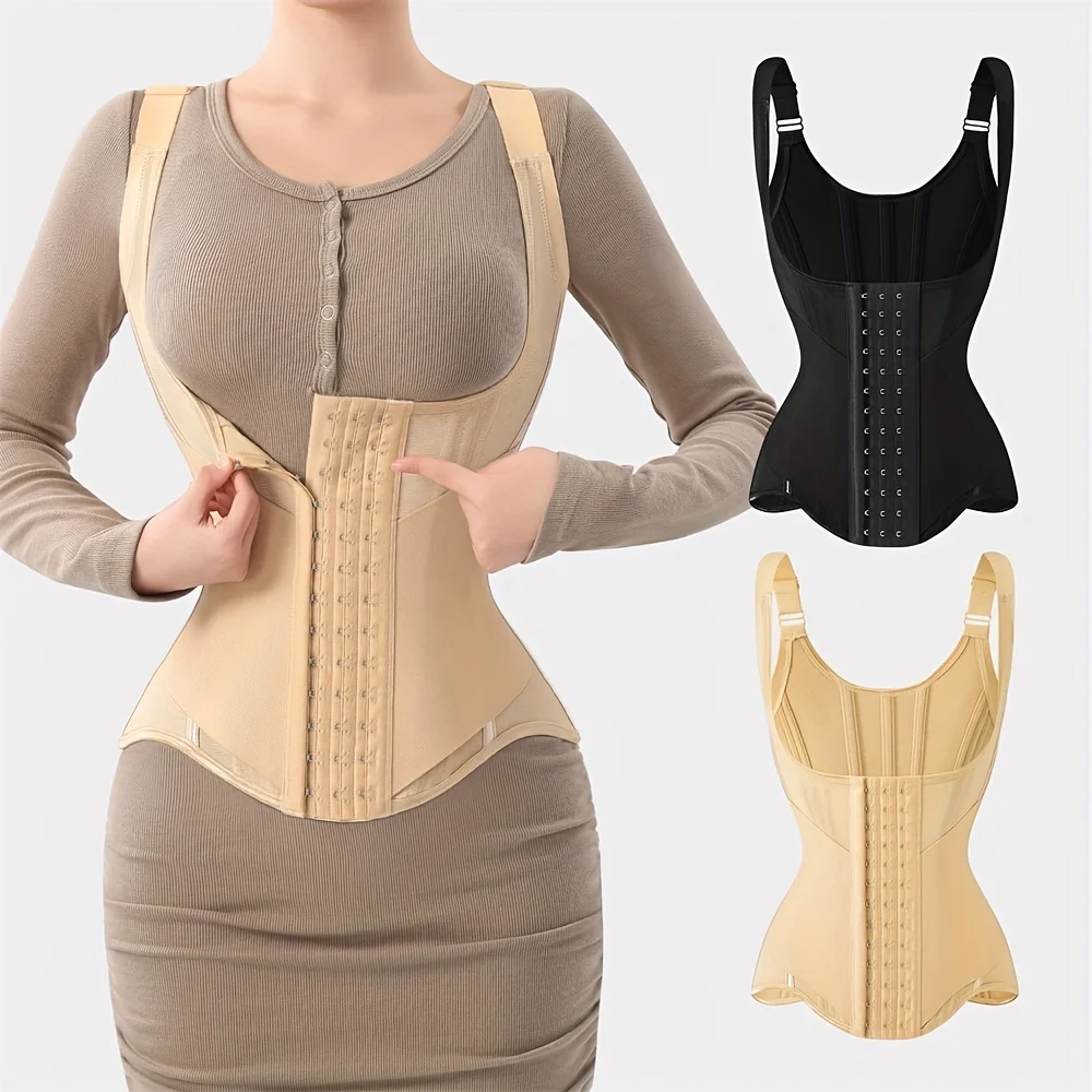 Women'S Compression Top Tight Waist-Cinching Bust-Enhancing Body Shaping Vest Enhanced Waist And Abdomen Shaping Seamless Bra Li