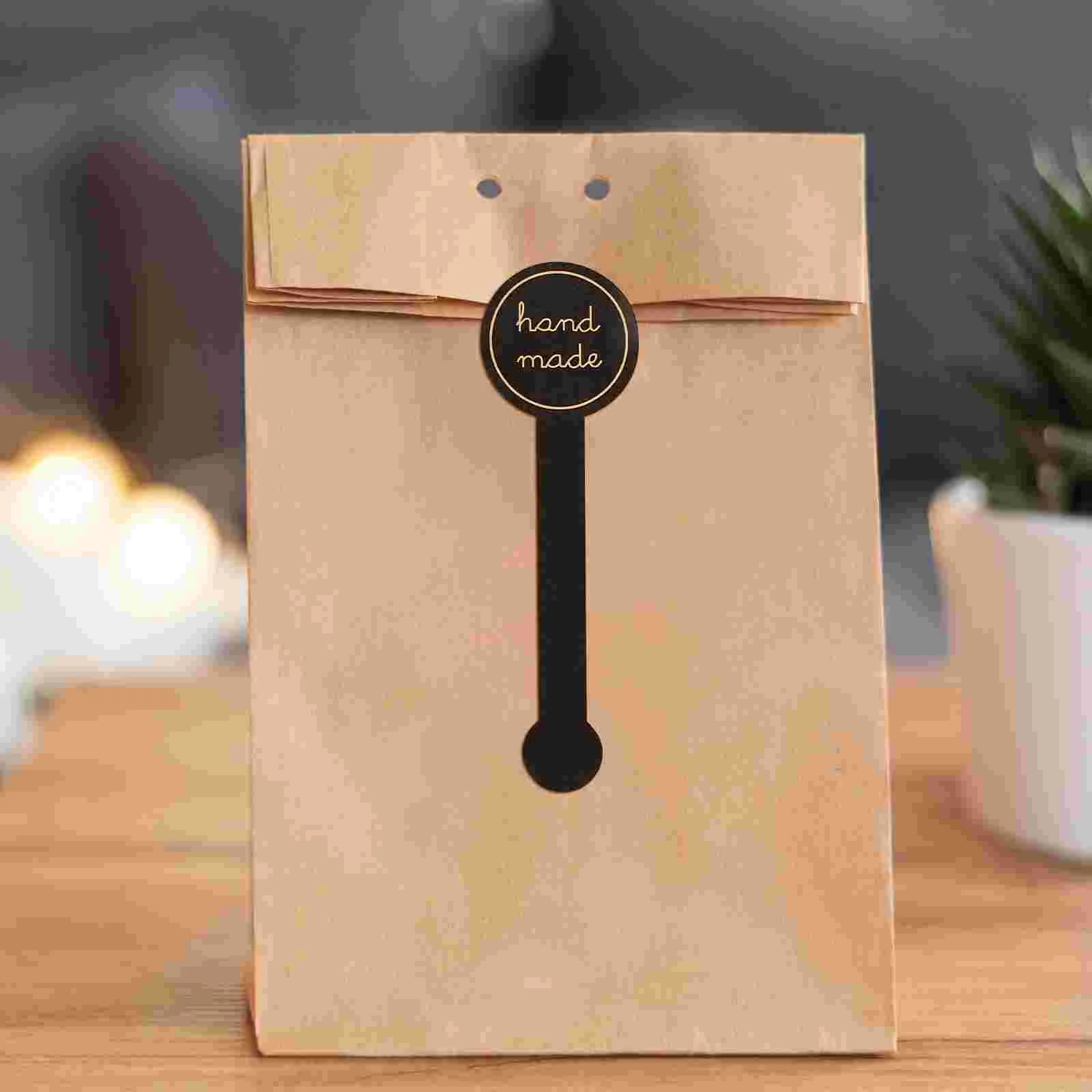 100 Pcs Bracelet with Sticker Labels Stickers for Containers Seal Envelope Adhesive Handmade Love