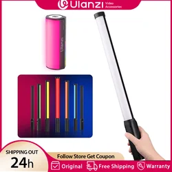 Ulanzi-i-Light VL119 RGB Handheld Light Wand, LED RGB Stick, 2500-9000K, Iluminação de fotografia, tubo magnético para vídeo Vlog