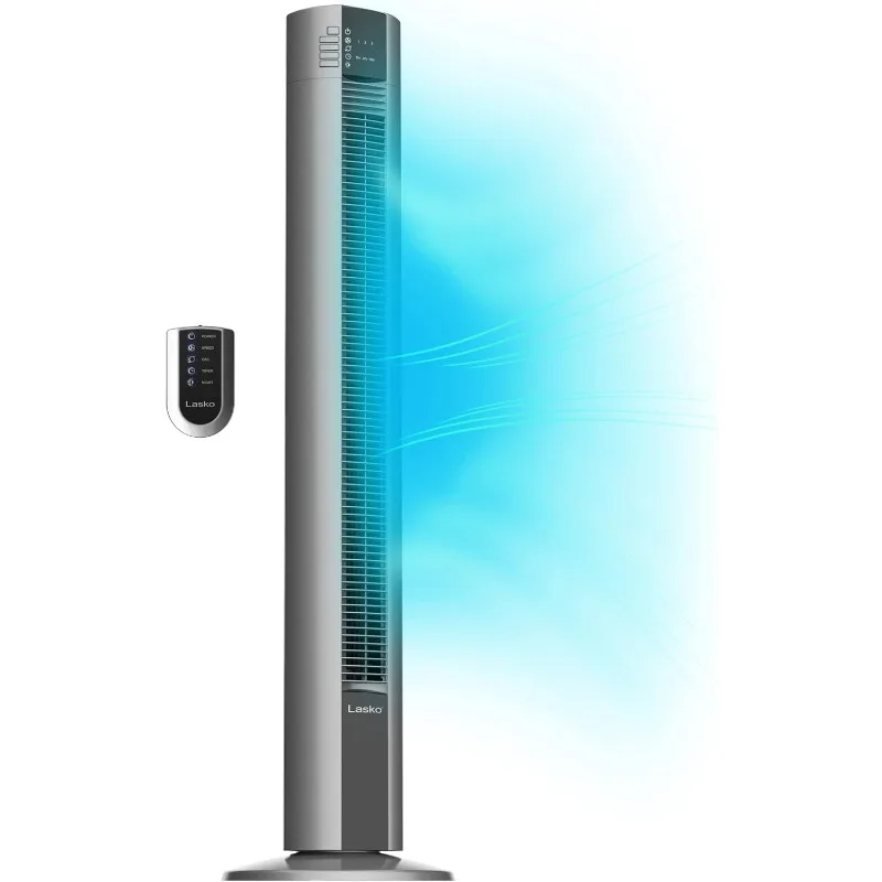 

Башенный вентилятор с качающейся производительностью Lasko, ночная настройка, пульт дистанционного управления, таймер, 3 скорости, для спальни, дома и офиса, 48 дюймов