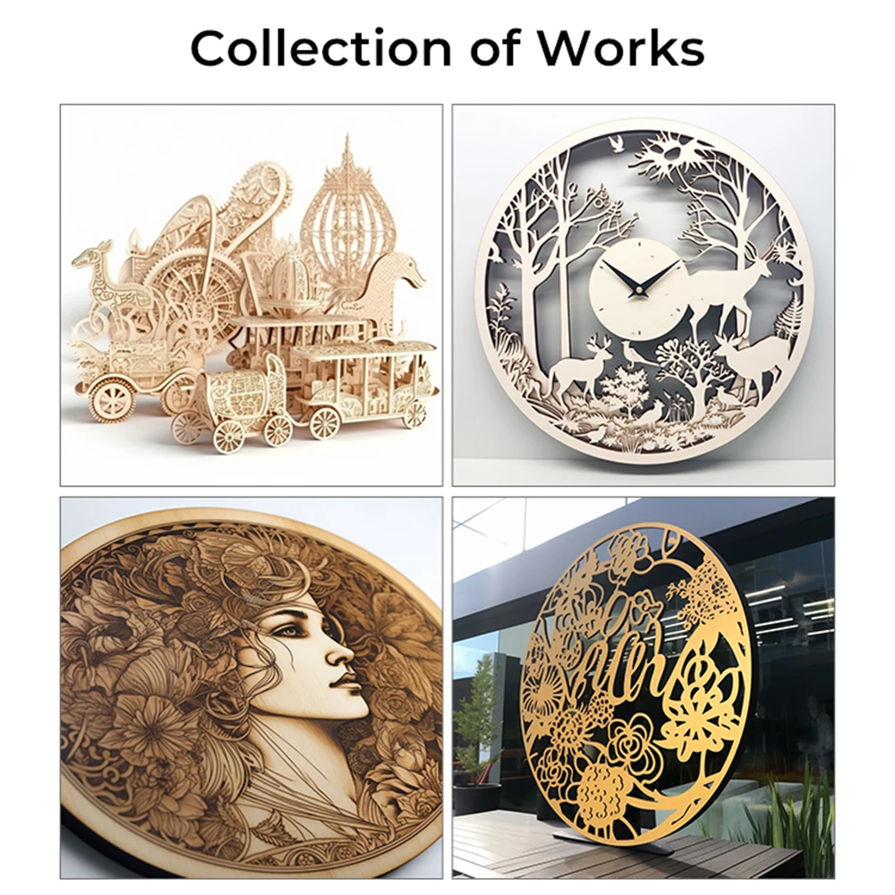 

Деревянные заготовки Creality Laser, 10 шт., из липовой фанеры, 8x8x1/8'', подходят для лазерной гравировки и резьбы, DIY