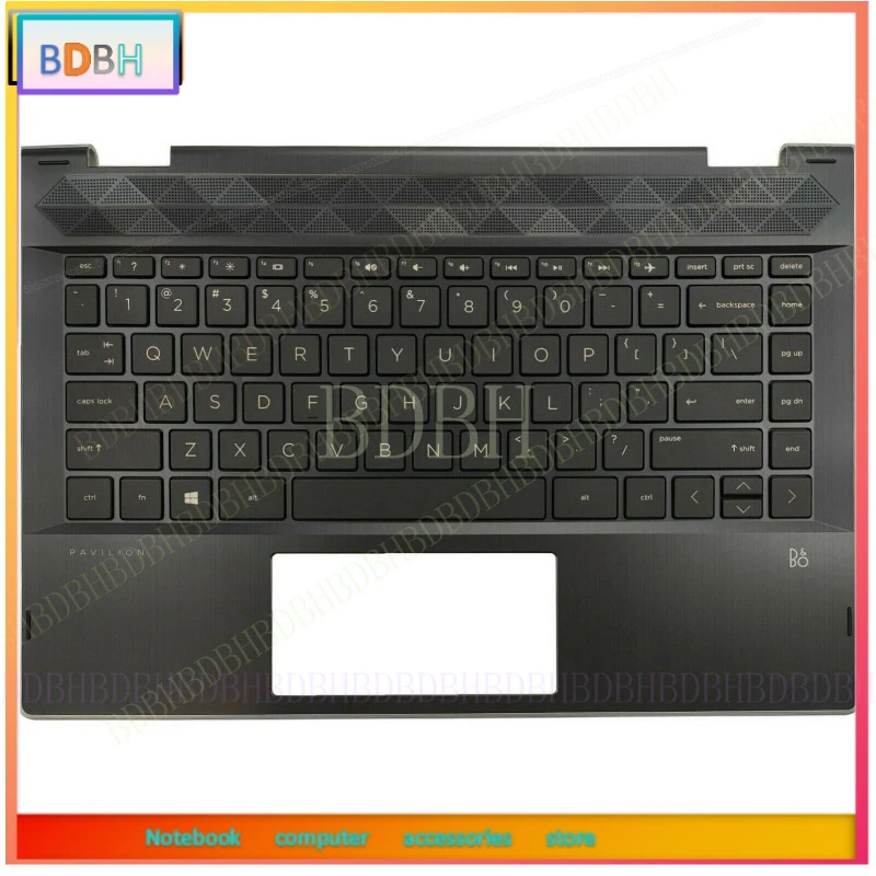 

Новая клавиатура с подставкой для рук для HP Pavilion x360 14-CD 14m-cd0001dx L18947-001, серебристая