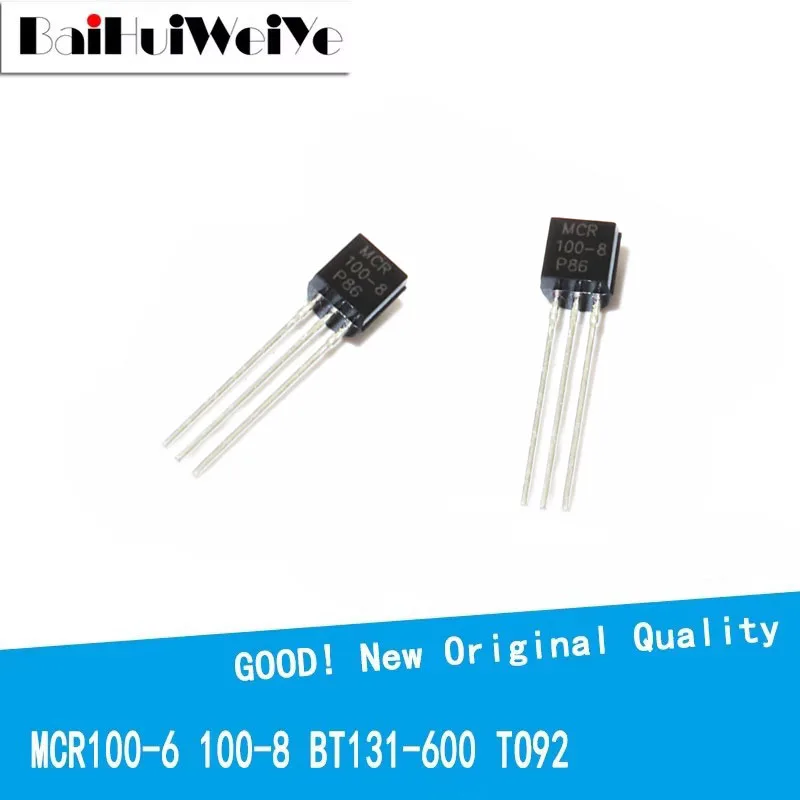 50PCS/LOT  MCR100-8 BT131-600 MCR100-6 TO-92 One-way SCR Three-Terminal Voltage Stabilizer New Good Quality Chipset