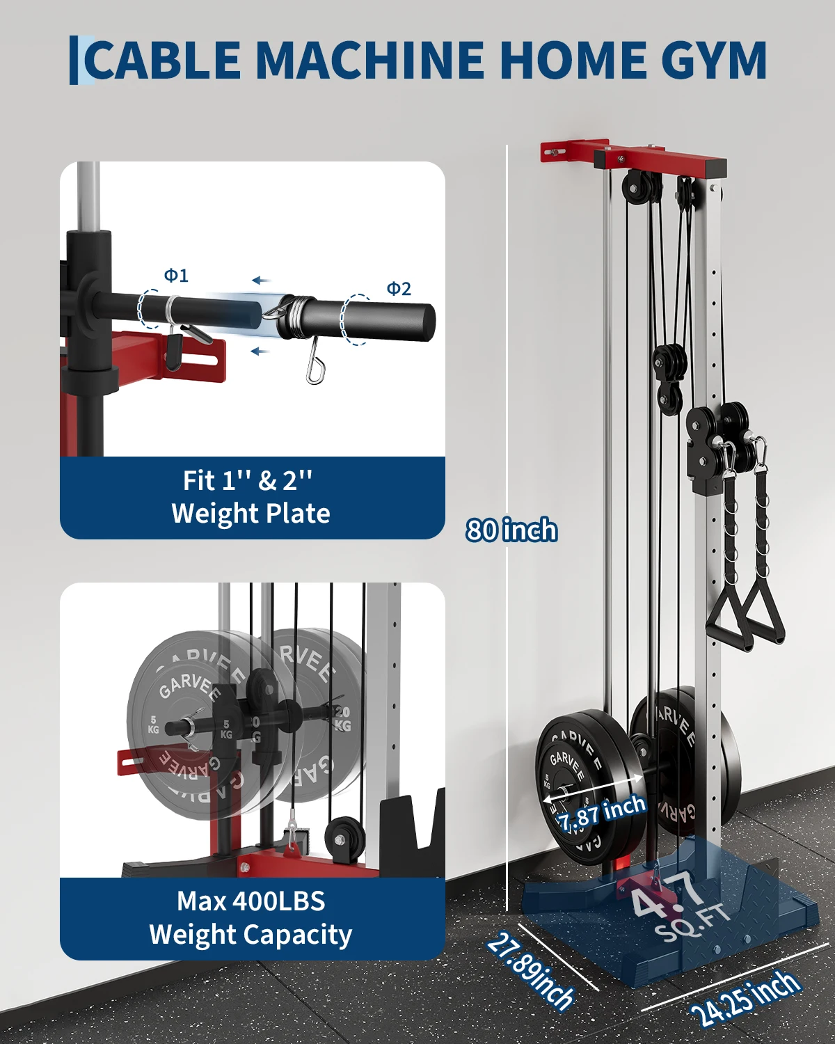 เครื่องเคเบิลติดผนังแบบสองรอก  - Lat Pulldown Cable บทวิจารณ์และราคา