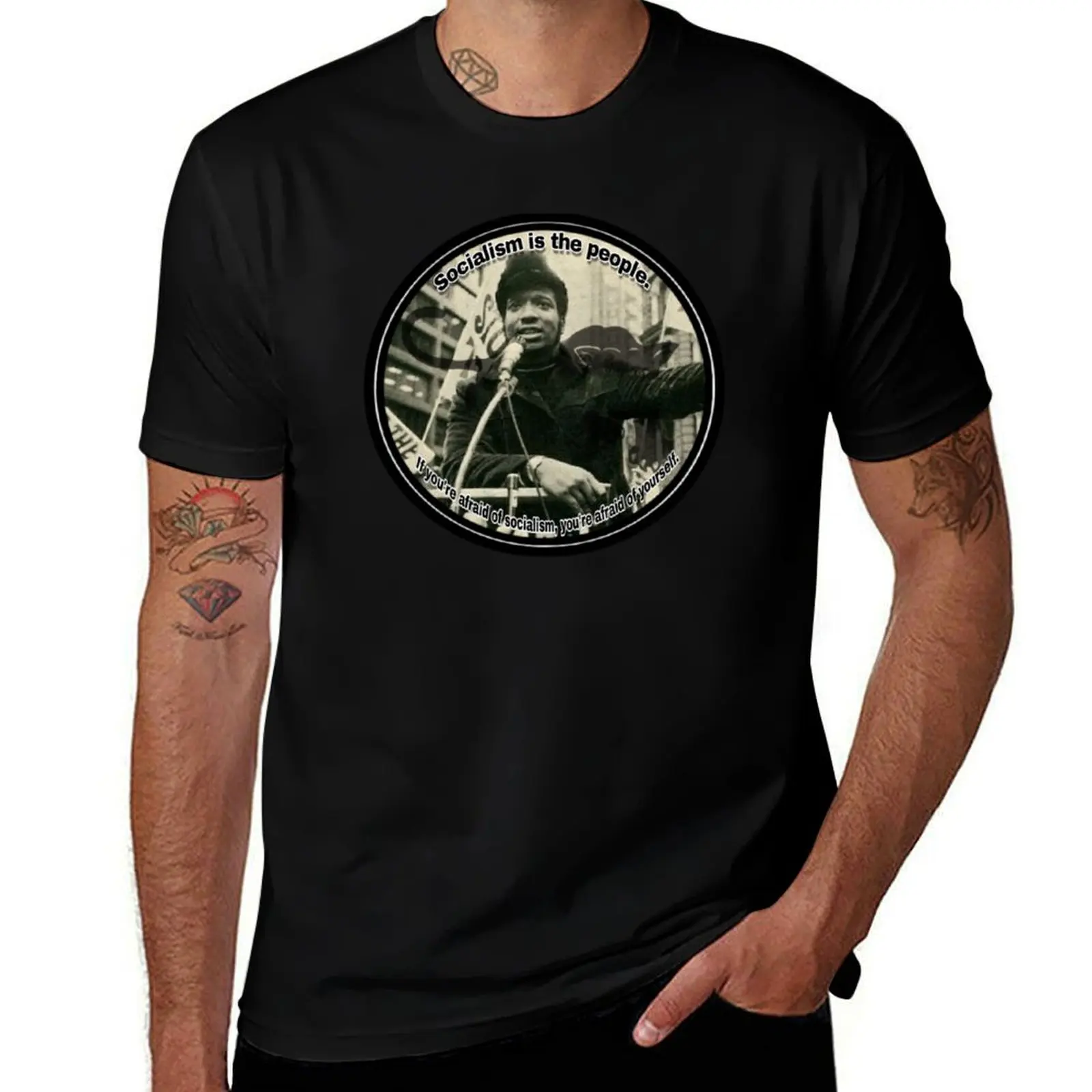 Fred Hampton T-Shirt Streetwear Print Tee Shirt T-Shirt