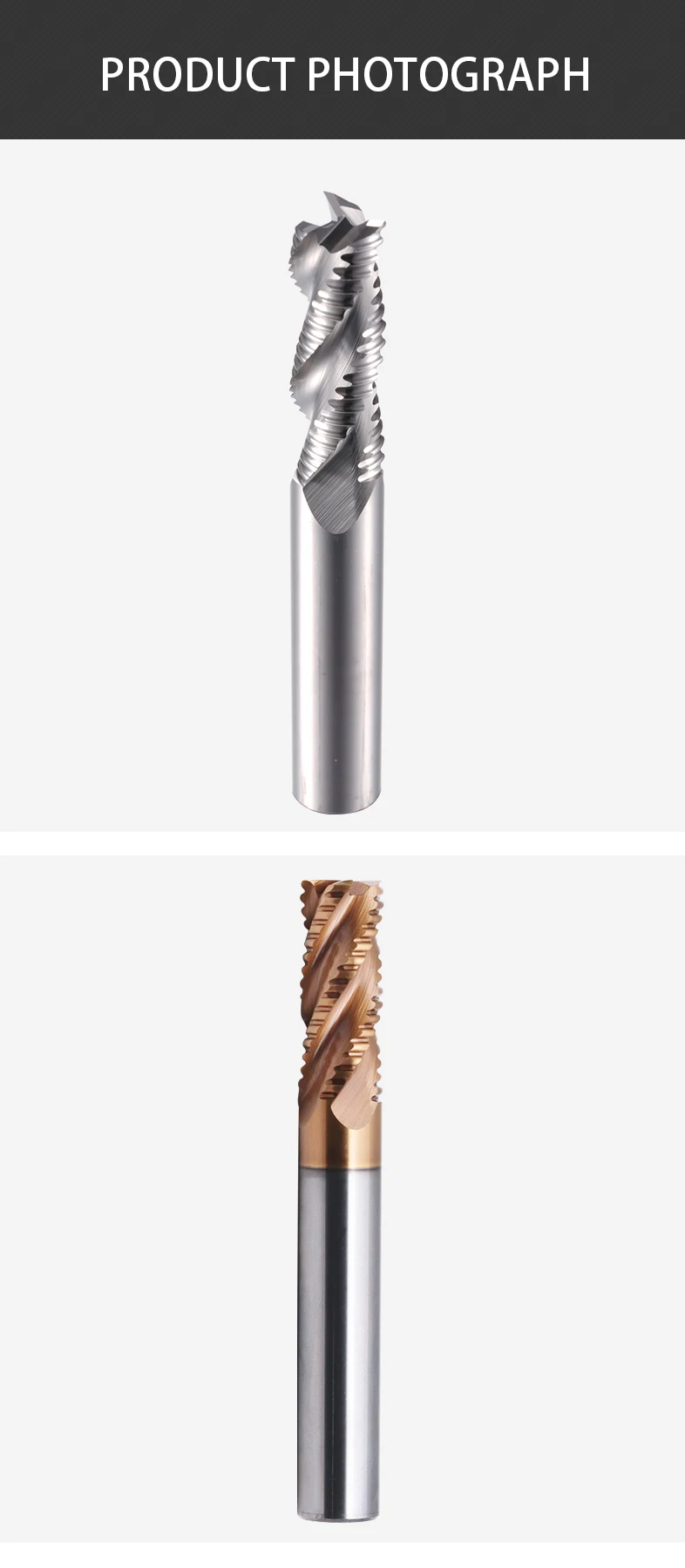 MZG Schrupfrundfräser aus Wolframkarbid, 3-4 Schneiden, HRC55, 4-16mm, für Aluminium/Stahl, CNC-Werkzeuge – Detail 6
