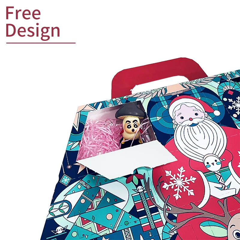 Customization.China Low Price Custom logo Empty Chocolate Box Wholesale Advent Calendars Folding Box