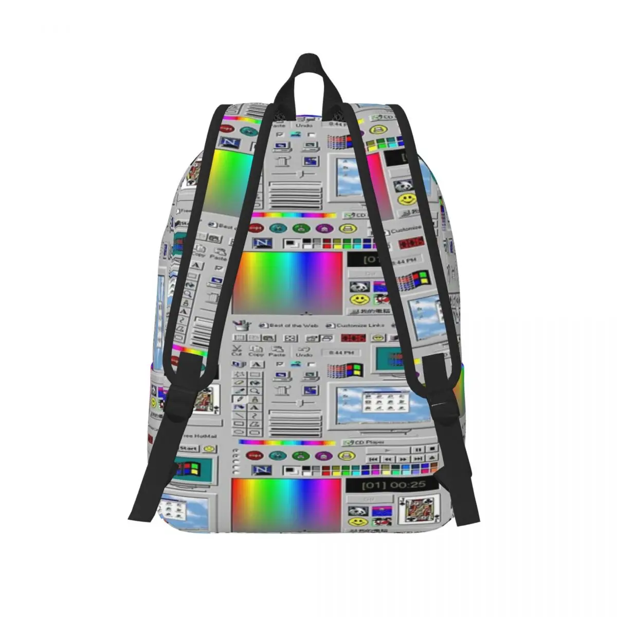 Microsoft Windows 98 Server Simple and stylish backpack Canvas backpack Backpack women