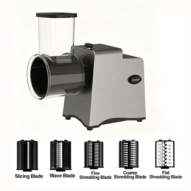 Large Inlet Electric Vegetable Cutter Household Potato Slicer Shredder Garlic Meat Mincer