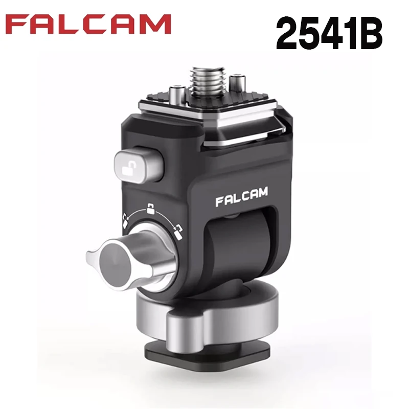 

Falcam F22 Quick Release Tilting Monitor Mount Pan Head Adjustable Tripod Ballhead with Cold Shoe for DSLR Camera Field Monitor