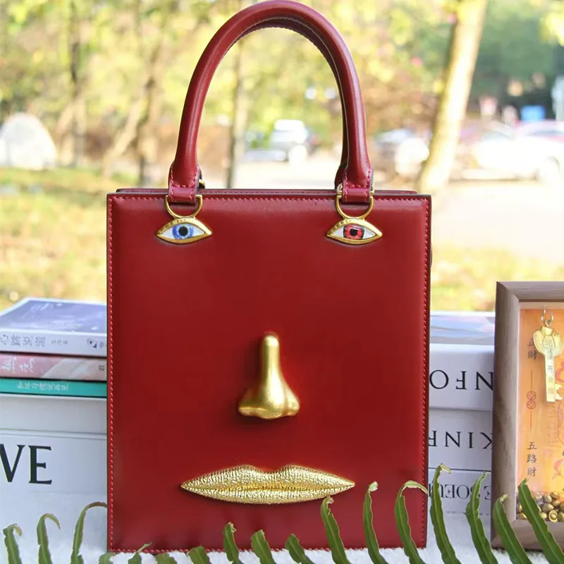 

Стильная дизайнерская оригинальная сумка для подгузников, женская кожаная сумка-тоут класса люкс, вместительная элегантная сумка через плечо для уникального стиля