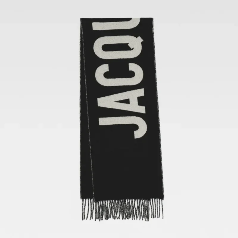 Luxury Brand 100% Wool Warm Scarf For Women Design Winter Men Shawl Wrap Pashmina 2026 Letter Female Bufanda Echarpe Foulard