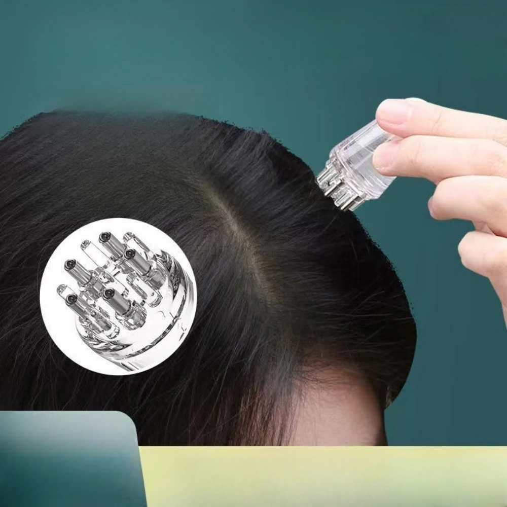 Masajeador de microcorriente EMS para el cuero cabelludo, aplicador nutritivo para el cabello, peines de masaje de cabeza con vibración, terapia de luz de 625Nm, crecimiento del cabello, nuevo