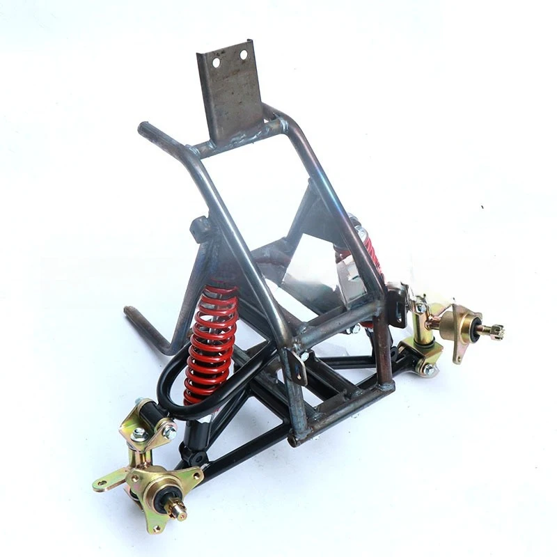 Modified 3/4‑Wheel Motorcycle ATV Go Kart Accessories, Front Frame Suspension, Rocker Arm, Steering Knuckle, Shock Absorber