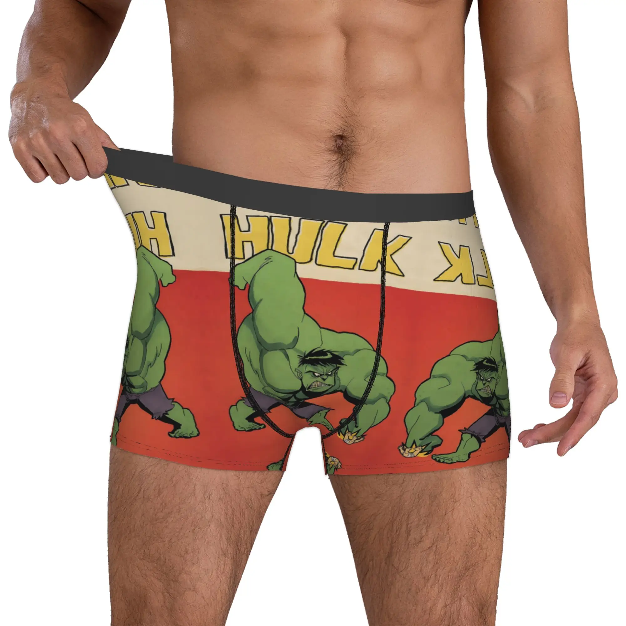 

Custom H-Hulks Underwear Male Printed Comics Boxer Briefs Shorts Panties Soft Underpants
