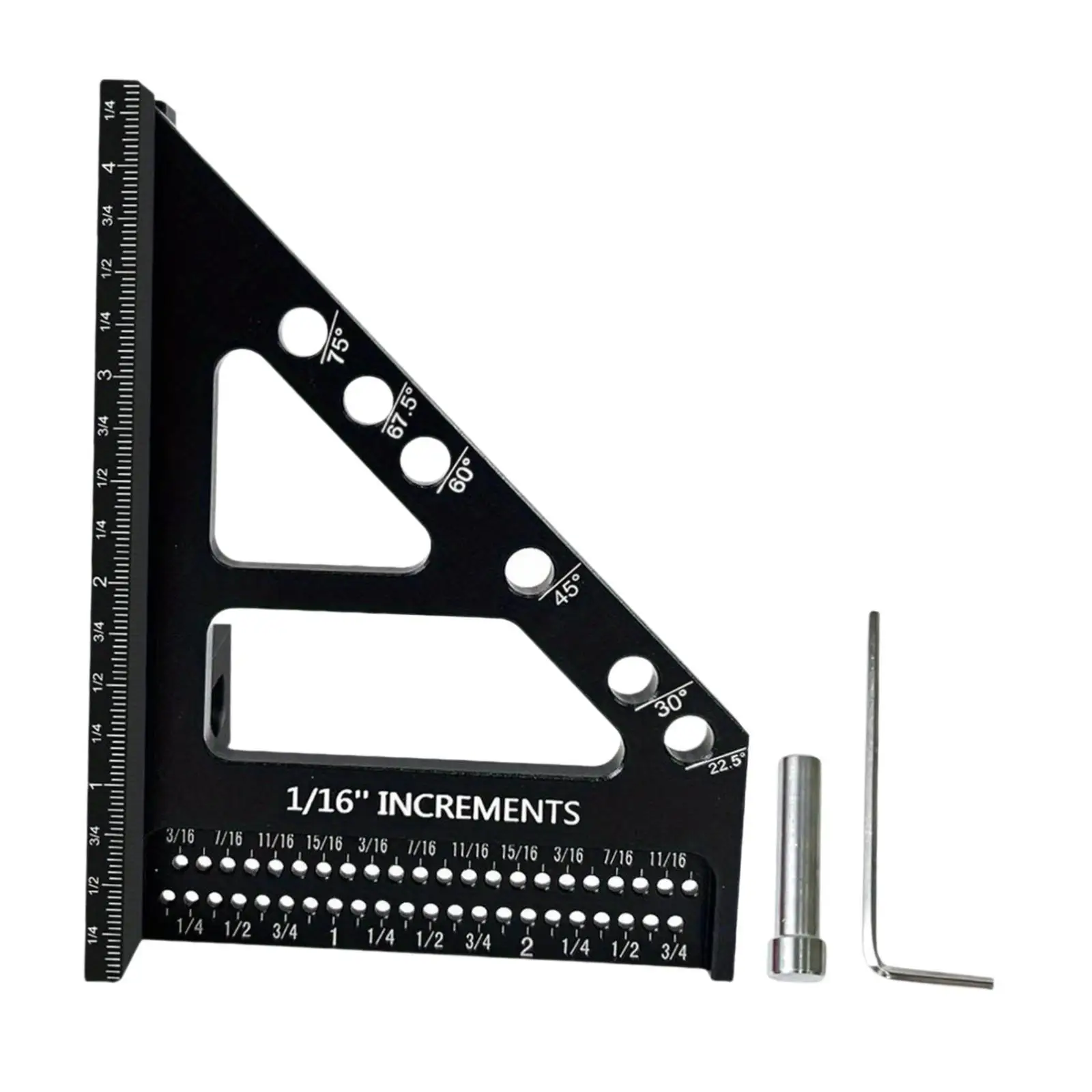 ثلاثية الأبعاد متعددة زاوية مسطرة قياس أدوات قياس النجارة سبائك الألومنيوم تنوعا نجار مربع للرسم الهندسي