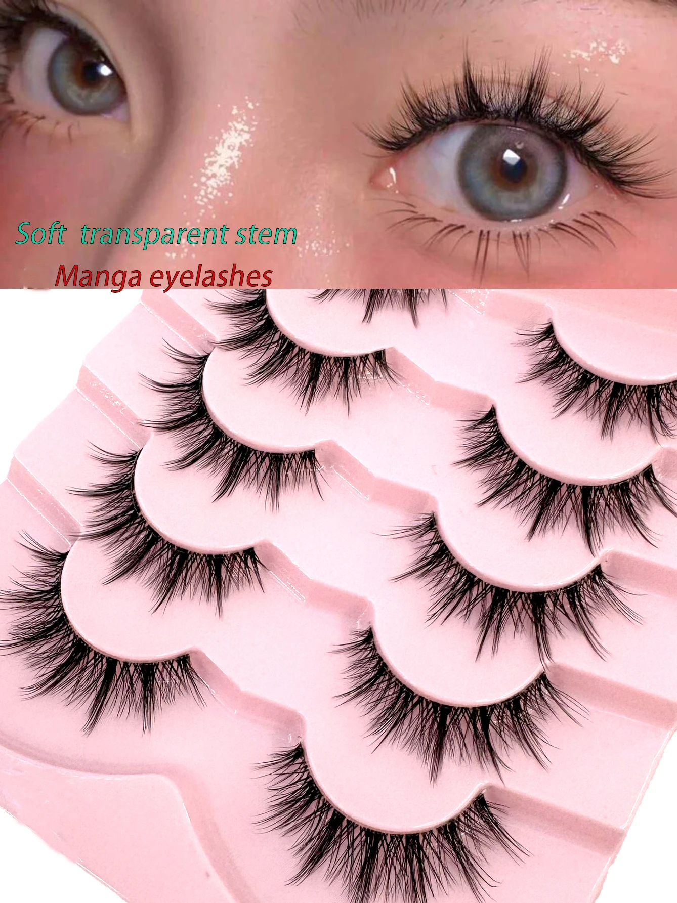AMSDCN 5 par sztucznych rzęs z – Anime Cosplay Lashes recenzja i cena