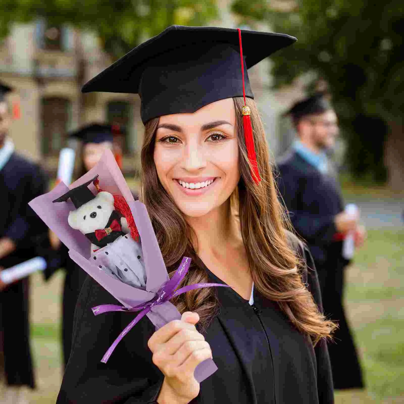 Graduation Bear Bouquet Gifts Aunt and Uncle Decoration Graduates Wedding Decorations Chic Party Favor Plush Banquet