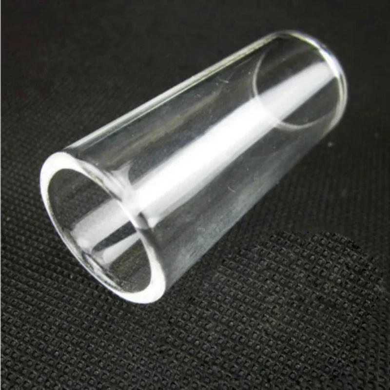 New High Quality Electric Guitar String Plexiglass Resin Slide Glass Bottle Finger Tube Knuckle 60x22mm Clear Electric Guitars