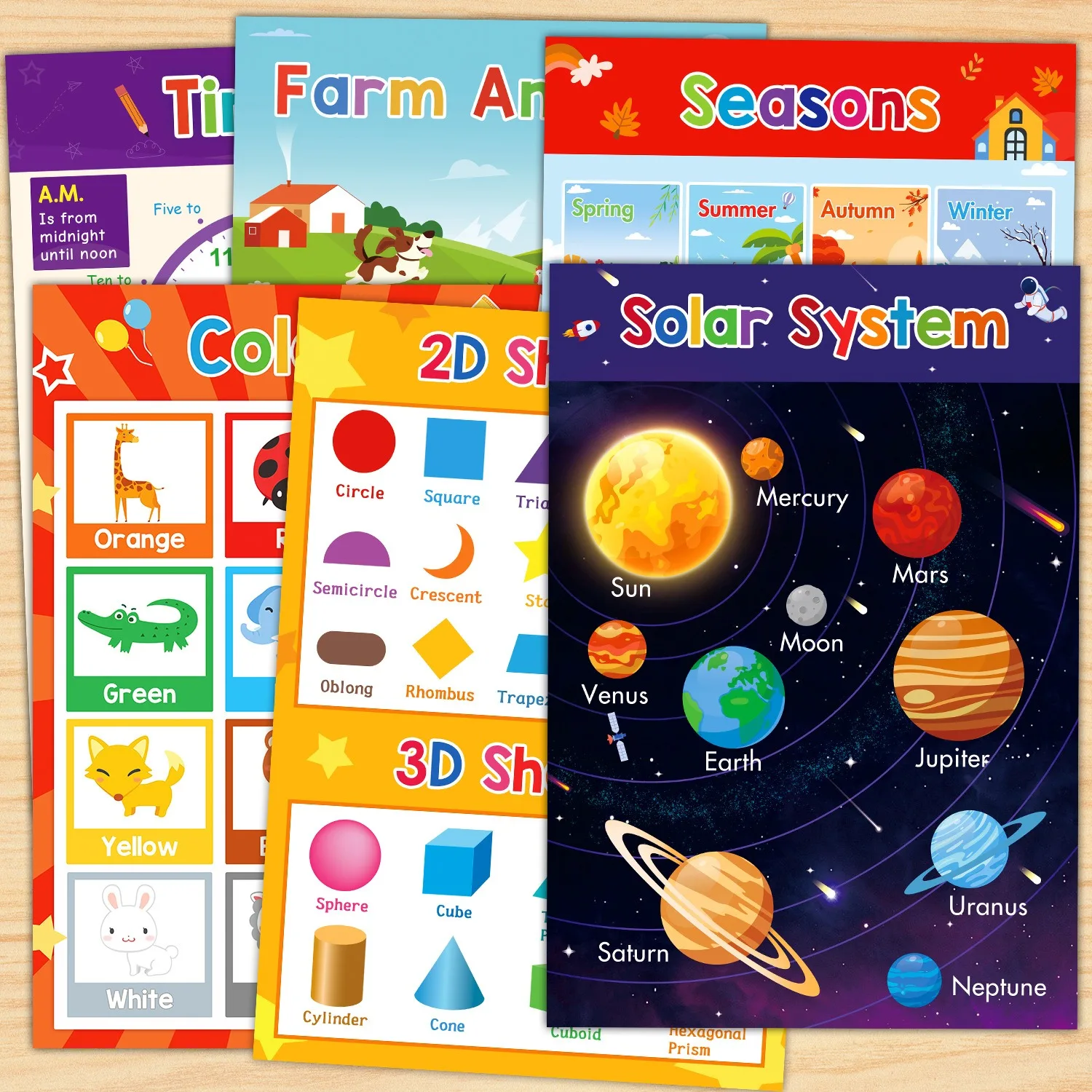 conjunto-de-posteres-para-aprendizado-de-ingles-para-criancas-graficos-pre-escolares-materiais-de-ensino-materiais-montessori-e-flashcards-para-professores-e-pais