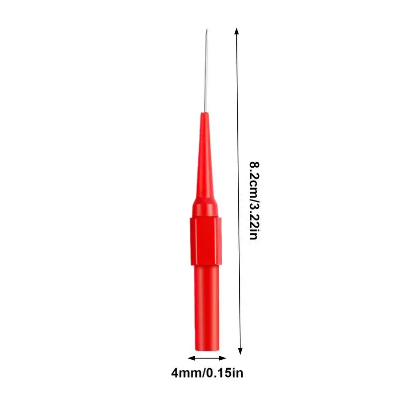 Multimeter Probe Non-destructive Insulation Wire Piercing Needle 0.7mm Test Probe Pins 2pcs Test Tips Diagnostic Test &