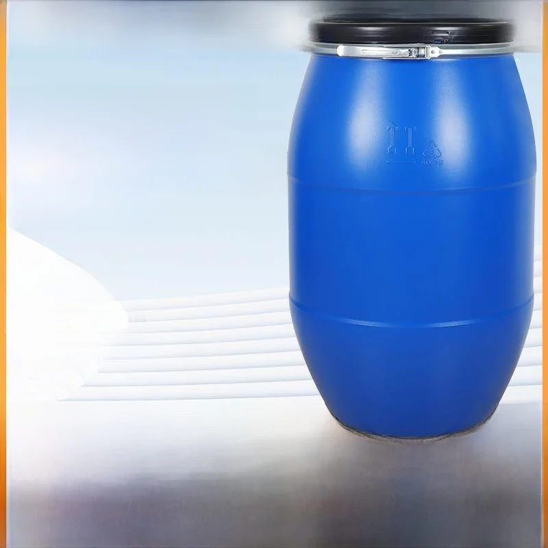 

Thickened Plastic Barrel Sealed Flange Barrel 200L Acid And Alkali Resistant Chemical Barrel Blue 60L with Handle Clamp Bucket