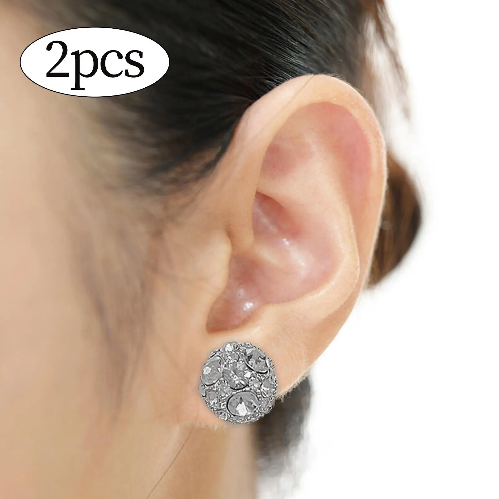 2-6pack 2Pcs Non Pierced Ear Stud Acupuncture Point Ear Stud for Birthday