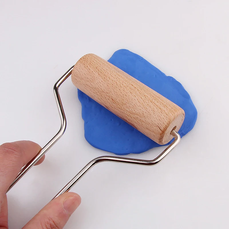 1Pcs Pottery Ceramics Tools Polymer Modeling Clay Soft Mud Roller Soft Ceramic Rolling Tool Fettling Knife