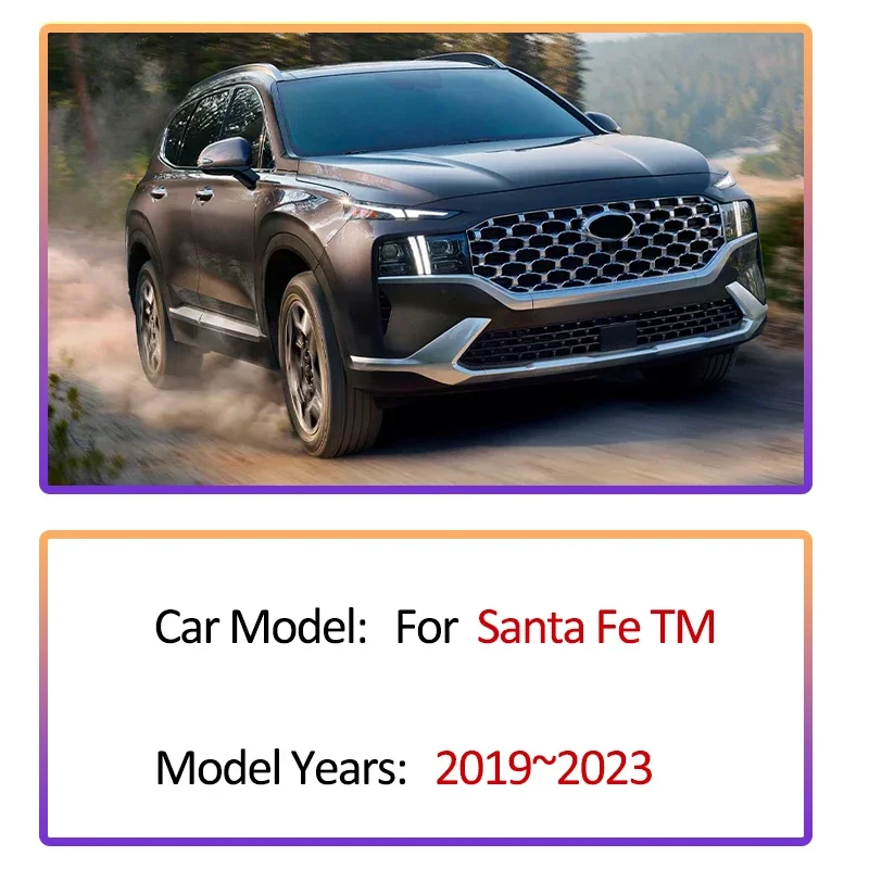 Zasłona do bagażnika samochodowego do Hyundai Santa Fe TM MK4 2019 ~ 2023 2020 2021 2022 Osłona działowa do przechowywania Akcesoria samochodowe do wnętrza