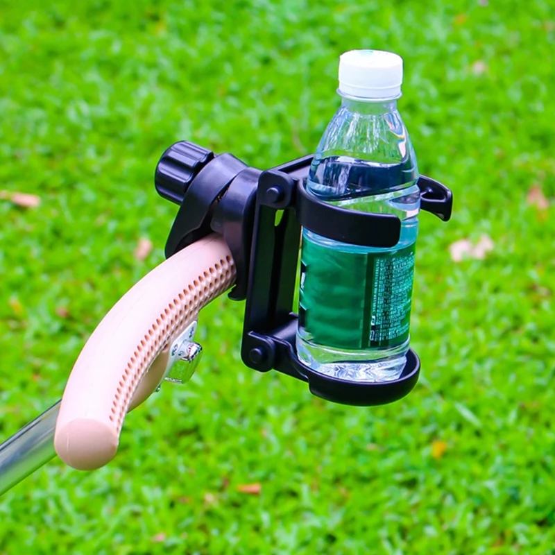 

G2TC Universal Strollers Cup Holder Organsier Easy Cleaning Rotat Knob Clamping Mount
