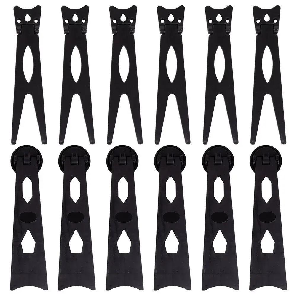 12Pcs Plastic Photo Frame Back Bracket Polished Finish Rounded Edge Safe Stable Easel Support for Picture Frame Desk Use