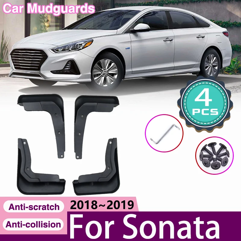 

For Hyundai Sonata LF 2018 2019 Car Mud Flaps Front Rear Wheel Mudguards Splash Guards Fender Protect Mudflaps Auto Accessories