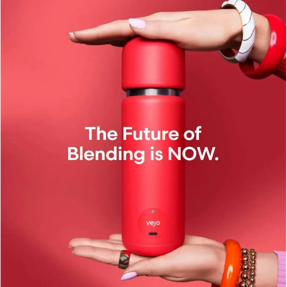 خلاط شخصي محمول، نظام خلاط مسحوق قابل لإعادة الشحن عبر USB، بدون تثبيت، تصميم بزر واحد، 30 ثانية، مزيج آمن للطعام