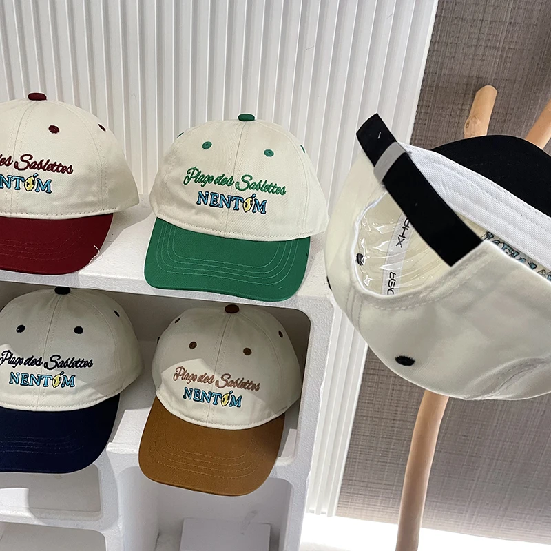 Child Kids Baseball Cap Cool Spelling Color Hats Spring Summer Hat Boy Hats Sun Caps Adjustable Cap