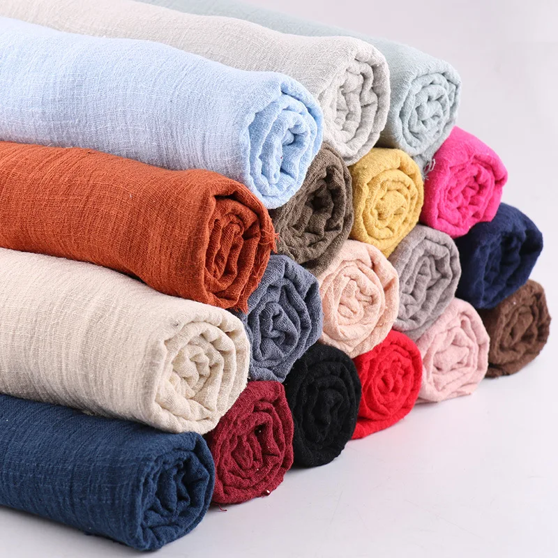 Bamboo Knot Cotton Linen Crepe Fabric Ethnic Clothing Pleated Cloth, Breathable Thin DIY Dress, Handmade Sewing Quilting, Summer