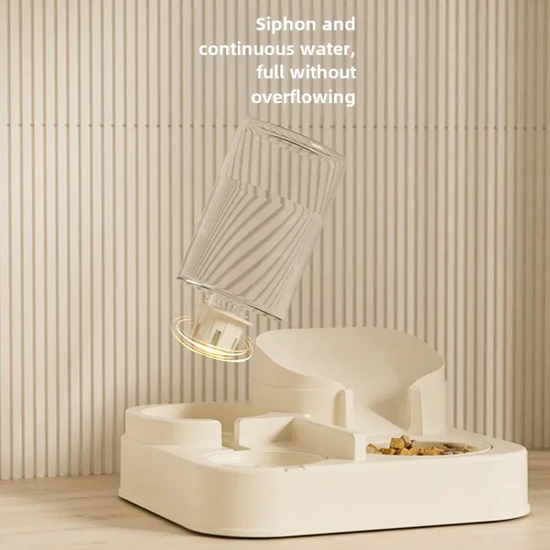 YCat المغذية الأوتوماتيكية القط الكلب تغذية ونافورة الماء شارب القطط سقي لوازم تخزين المواد الغذائية موزع مستلزمات الحيوانات الأليفة #4